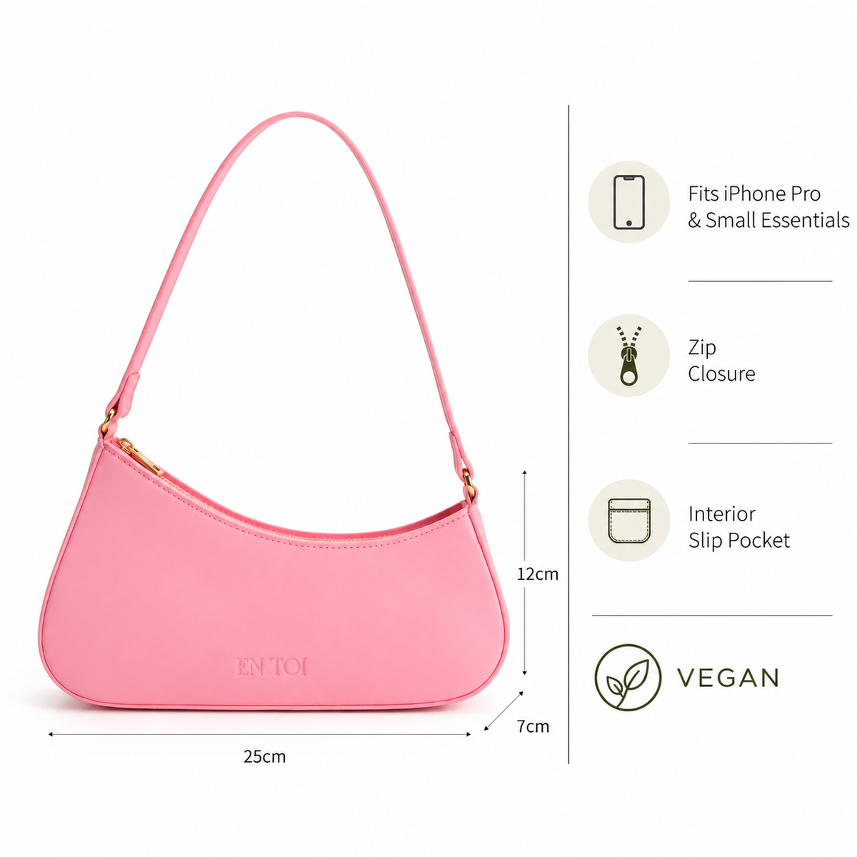 Betsy Hobo Bag Green Pink