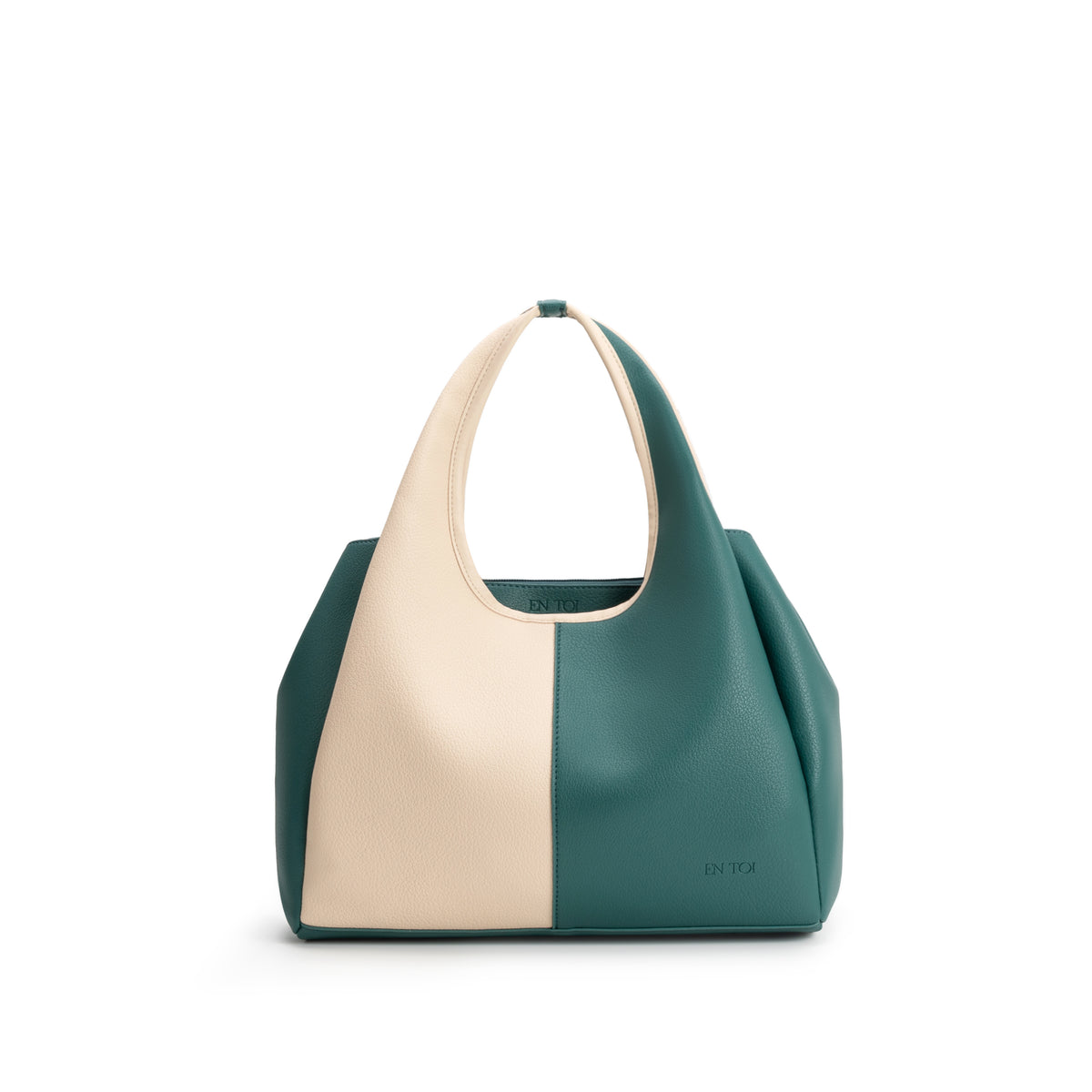 Jessica Tote Green and Beige