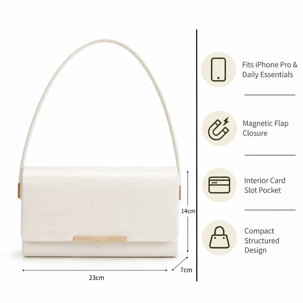 Kate Baguette White
