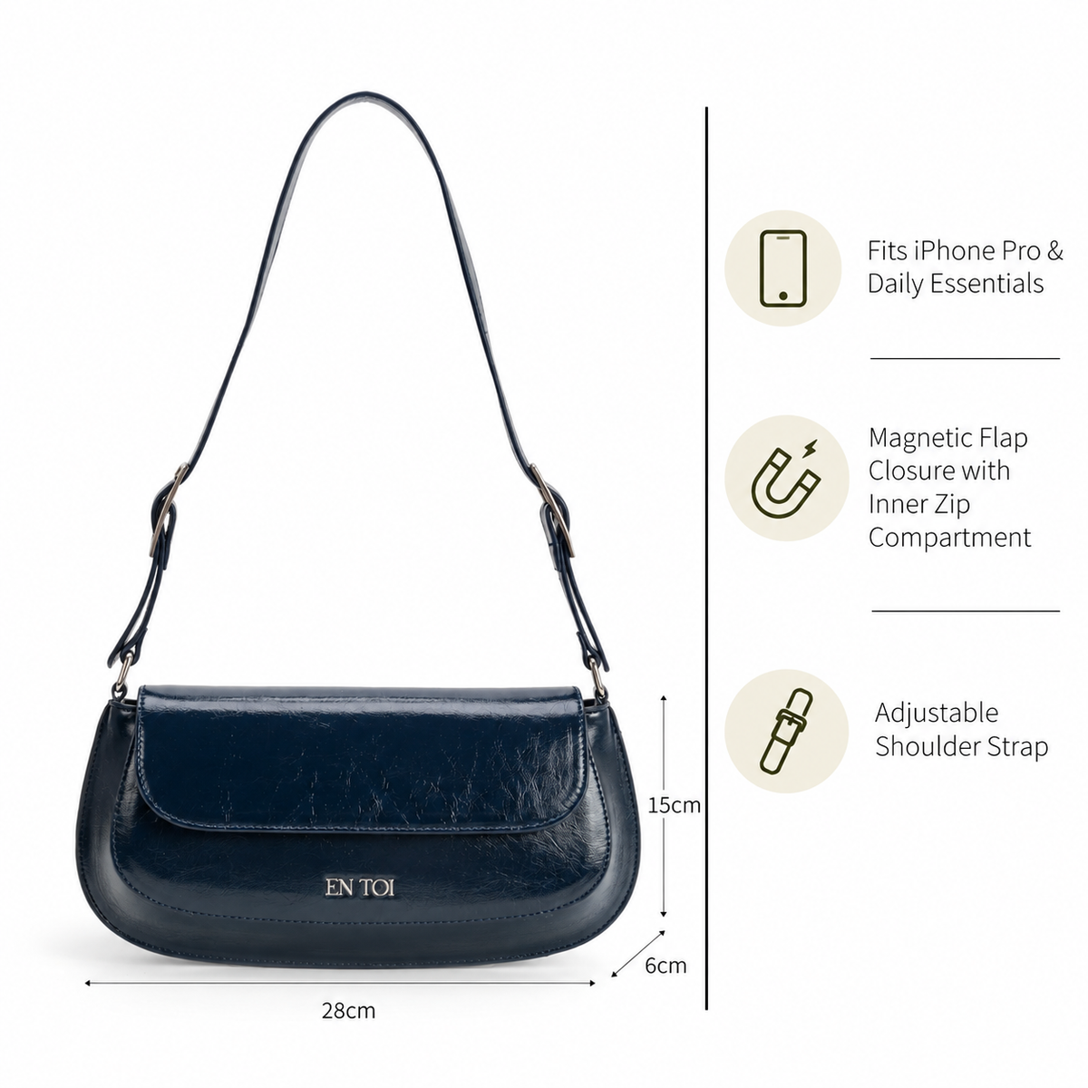Luna Baguette Blue