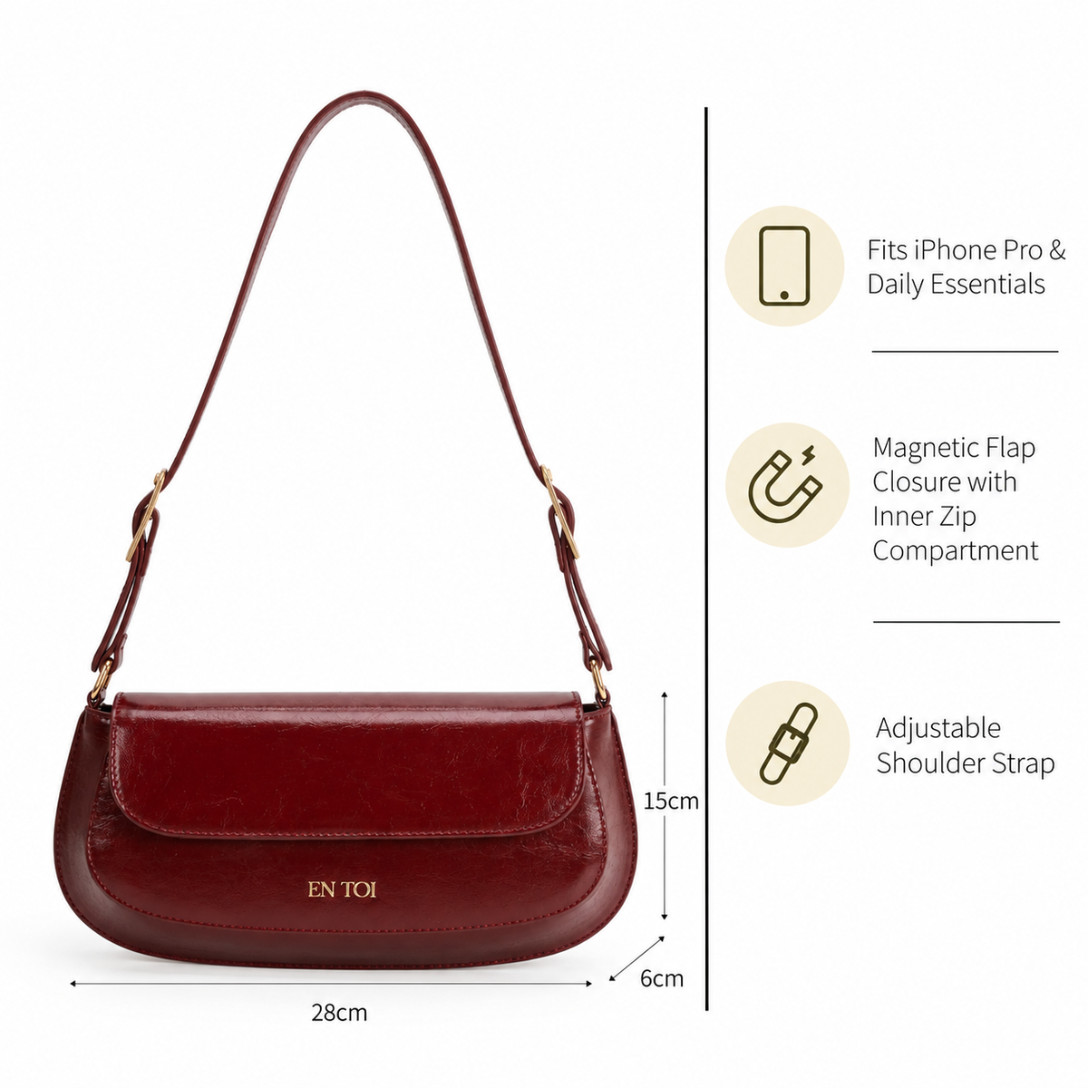 Luna Baguette Red
