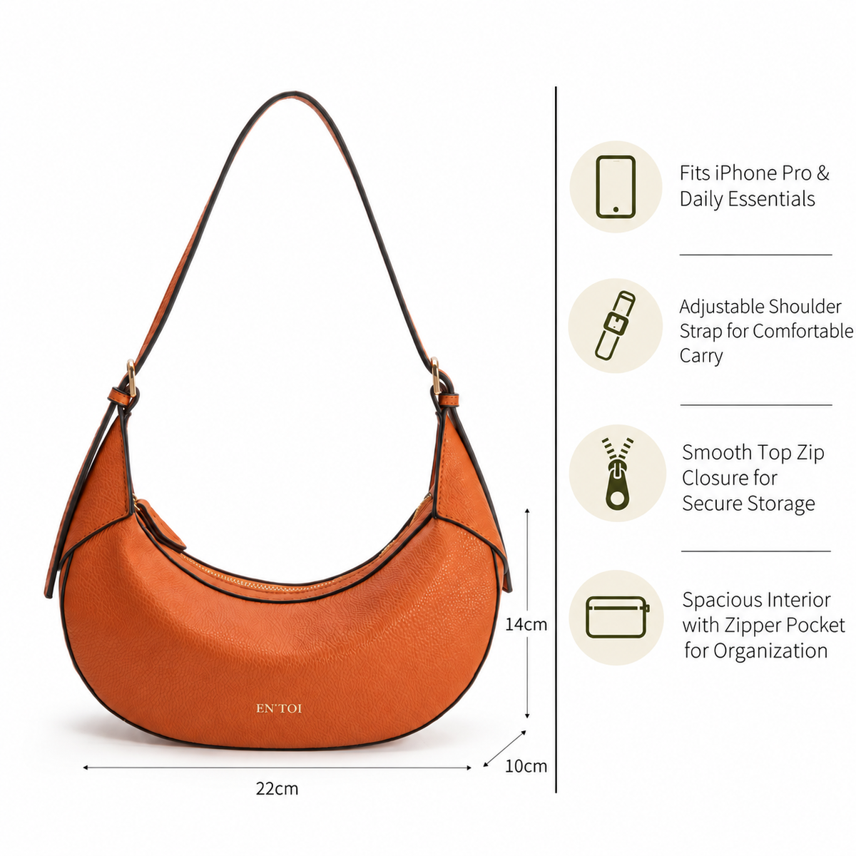 Molly Hobo Bag Orange